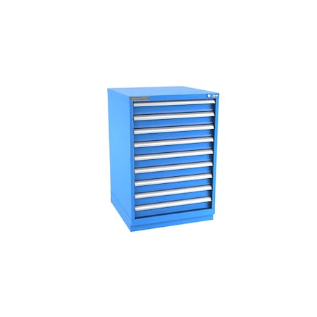 Champion Tool Storage Modular Drawer Cabinet, 9 Drawer, Blue, Steel, 28 in W x 28-1/2 in D x 41-3/4 in H S18000902ILCFTB-BB